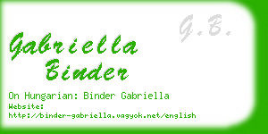 gabriella binder business card